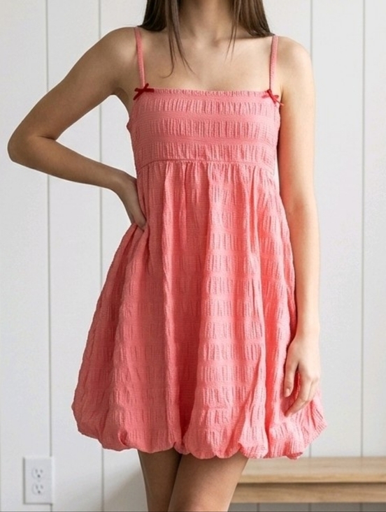 wild fable Dresses & Skirts - Wild Fable Smocked Cami Dress Ruffle Hem Red White Checkered Women's Medium NWT